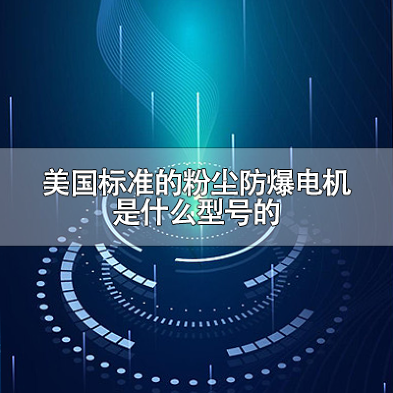 美國標(biāo)準(zhǔn)的粉塵防爆電機(jī)是什么型號(hào)